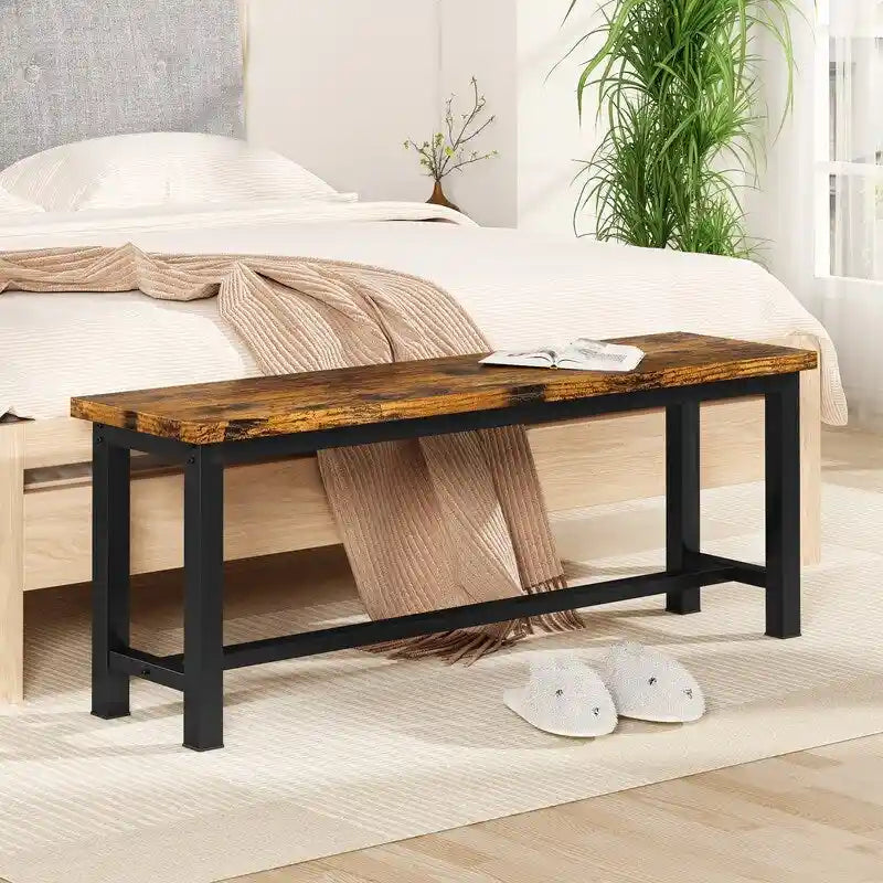 Banc de salle à manger style industriel - Ensemble de 2 pièces