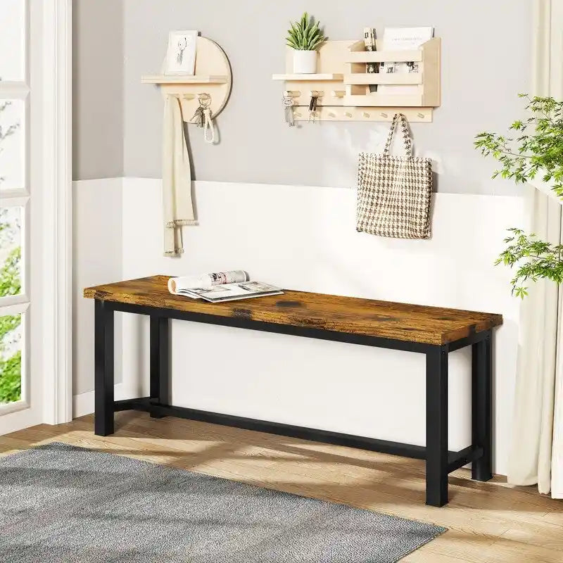 Banc de salle à manger style industriel - Ensemble de 2 pièces