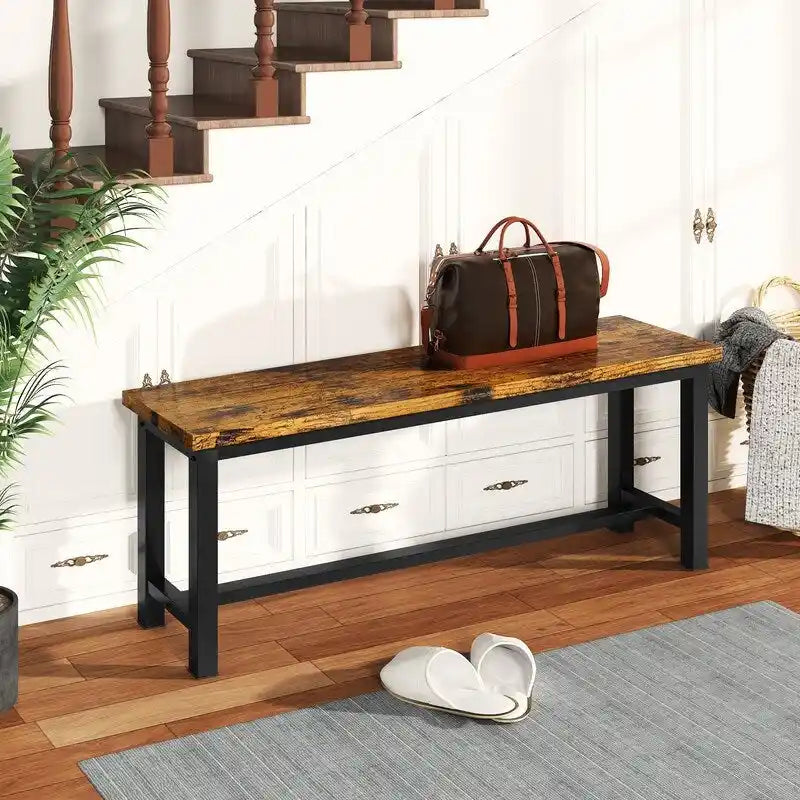 Banc de salle à manger style industriel - Ensemble de 2 pièces
